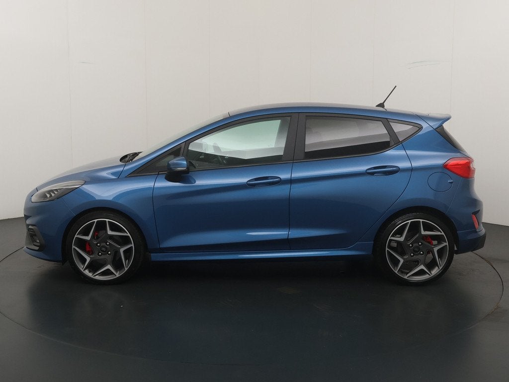 Ford Fiesta 1.5 200PK EcoBoost ST-3 | 18-inch | Winter Pack, Auto's, Ford, Blauw, Origineel Nederlands, Handgeschakeld, Automatische klimaatregeling