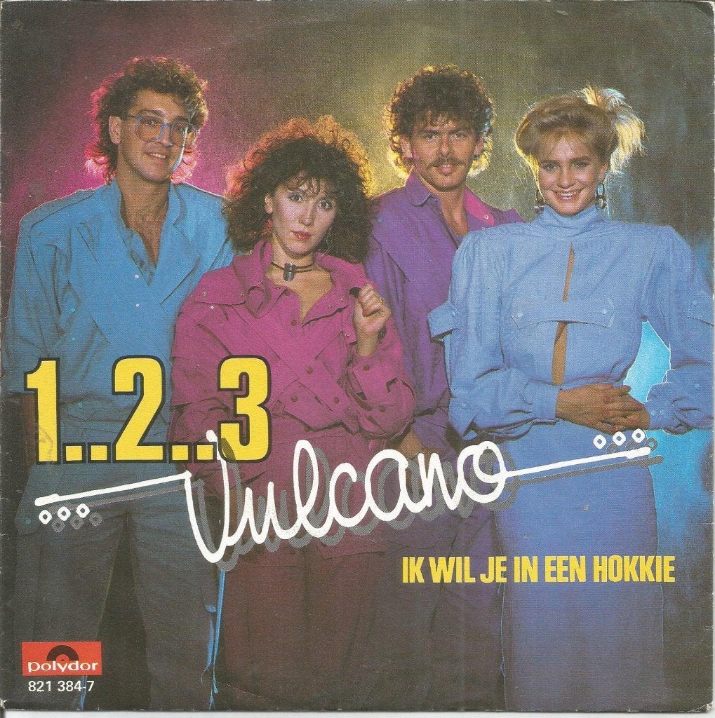 Vulcano – 1..2..3 (1984), Gebruikt, Fotohoes, 7 inch, Ophalen of Verzenden