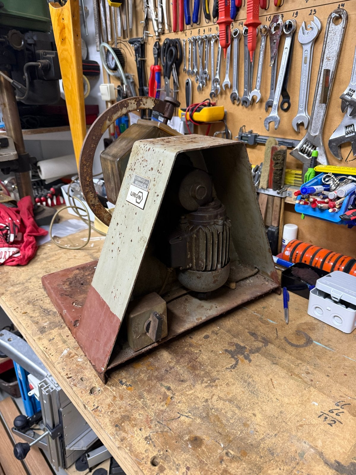 Vintage URQN Slijpmachine/Polijstmachine, Ophalen, Gebruikt