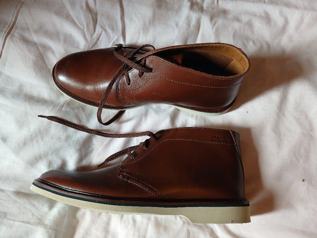 nieuwe bruine leren herenschoenen van CLARKS maat 42, Kleding | Heren, Bruin, Boots, Nieuw, Clarks