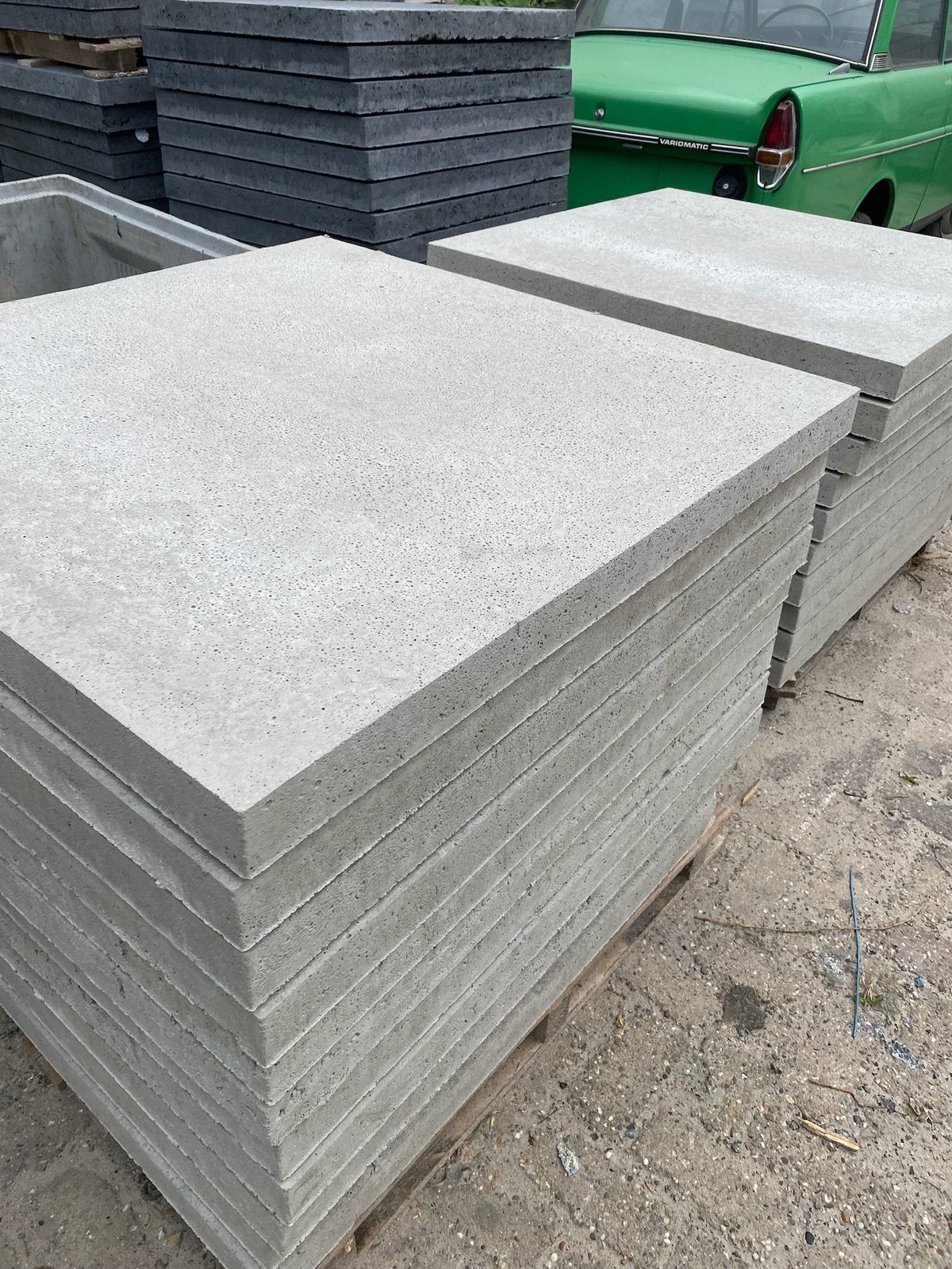Betontegels oudhollandse grijs 100x100x6cm bewapend, Ophalen, Nieuw