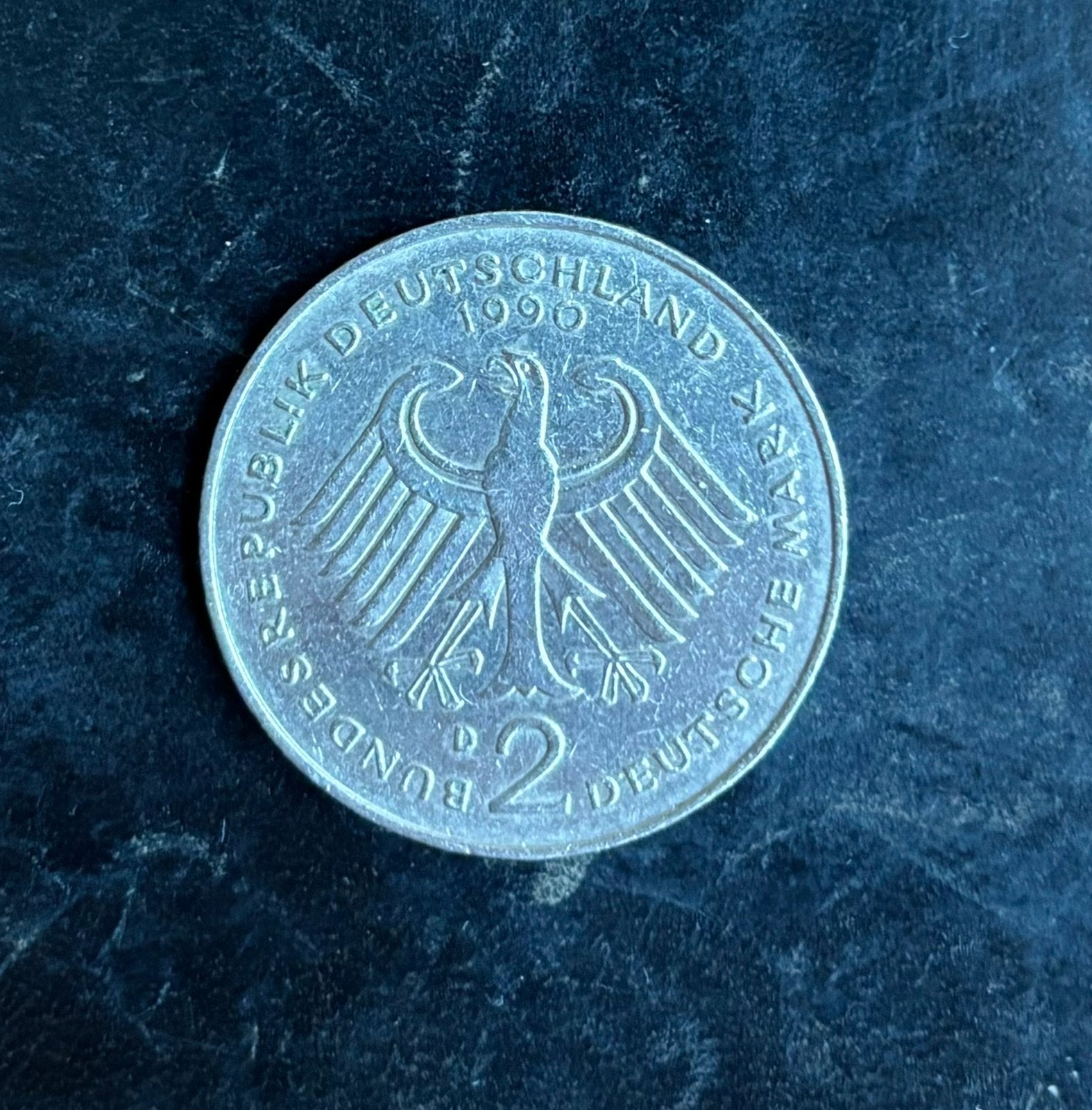 2 Deutsche Duitse Mark 1979, Postzegels en Munten, Ophalen of Verzenden, Duitsland, Losse munt
