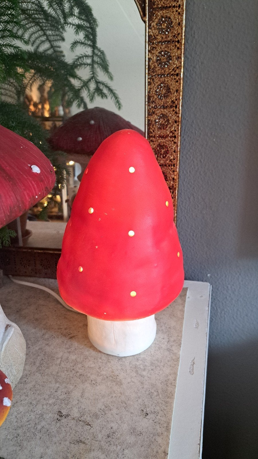 Heico lamp paddenstoel lamp kinderkamer, Ophalen of Verzenden, Gebruikt, Kunststof, E14 (klein)