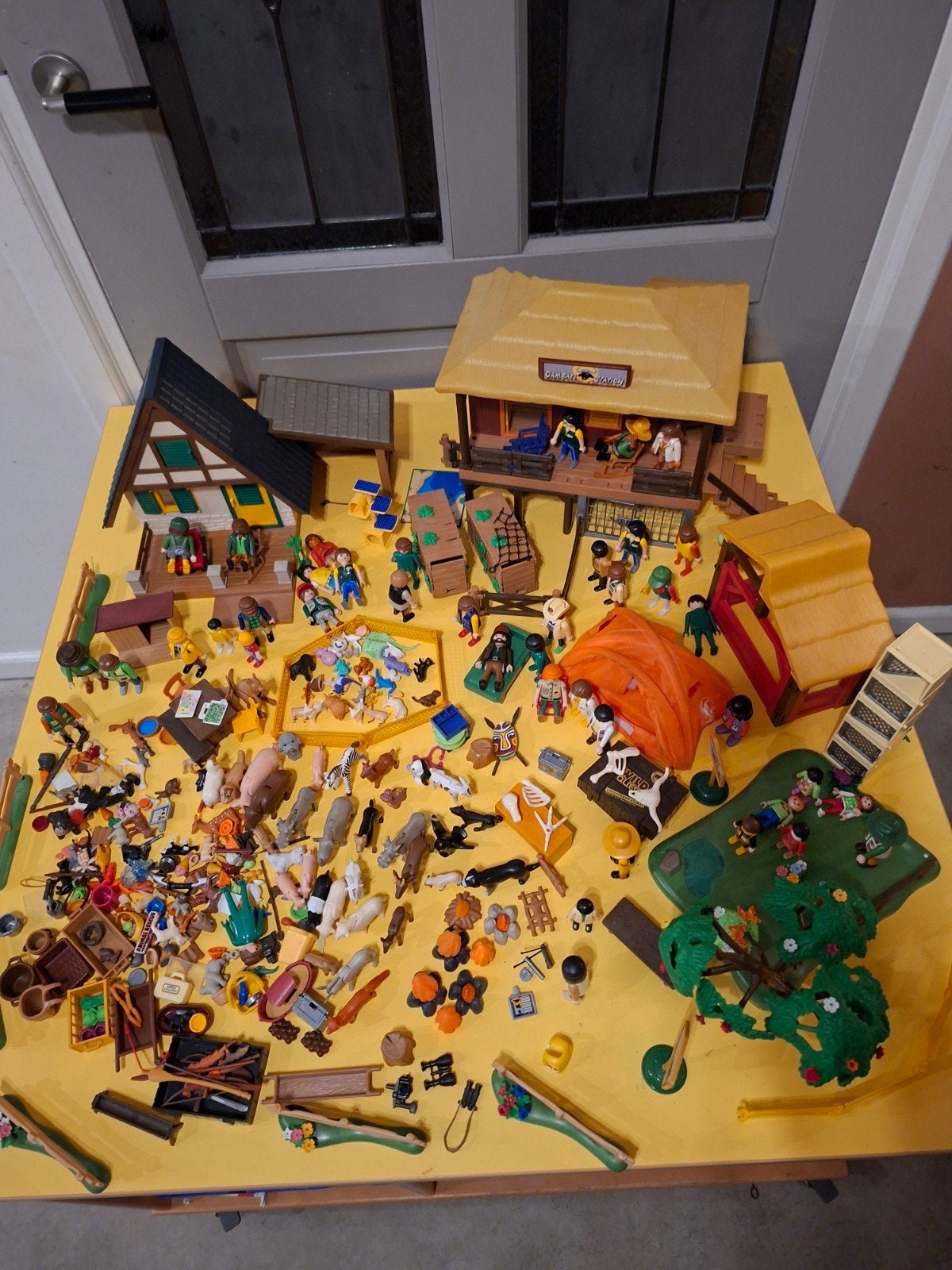 Playmobil Zoo Dieren Boswachter safari en Vele Extra's, Wild life, Gebruikt, Gebouw, Complete set