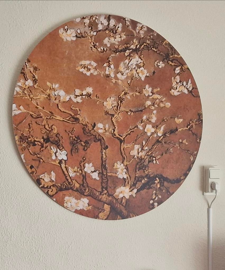 ZGAN  wanddecoratie cirkel 90X90  " van Gogh ", Ophalen