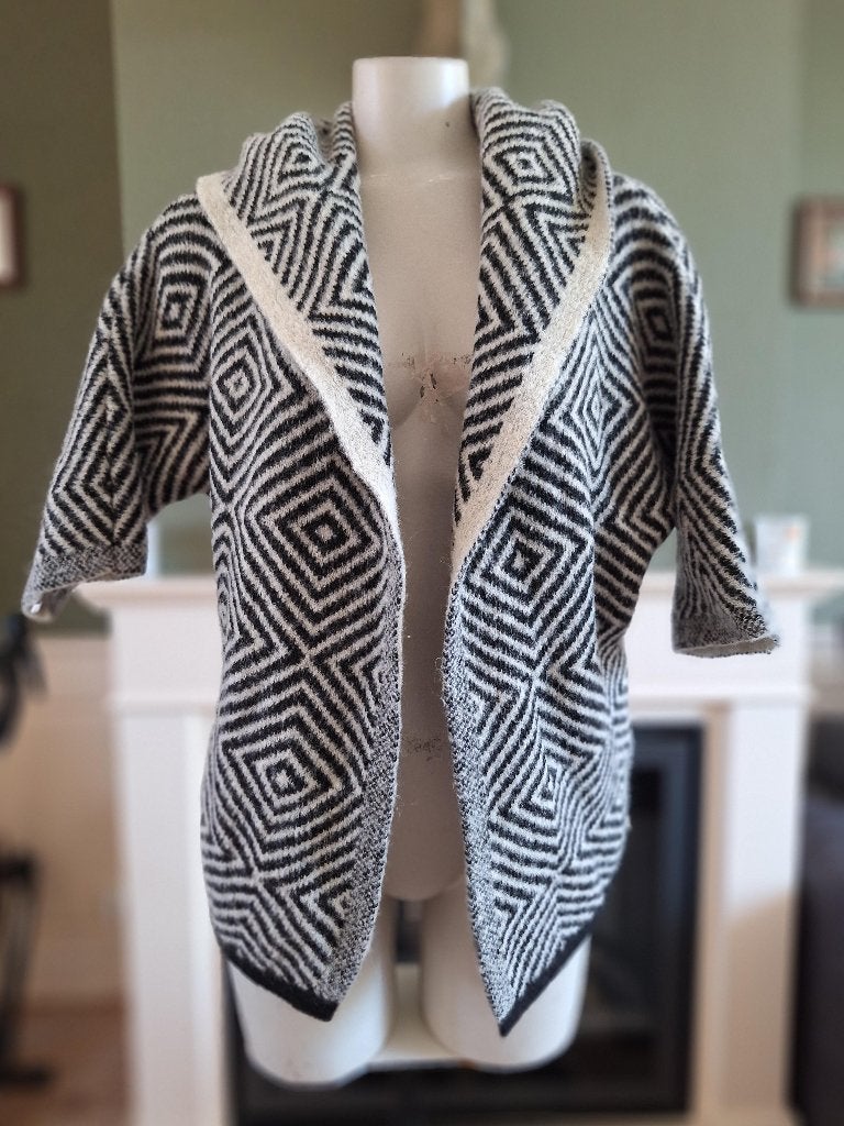 Rinascimento zwart off white heerlijk warm vest L, Overige kleuren, Verzenden, Zo goed als nieuw, Rinascimento
