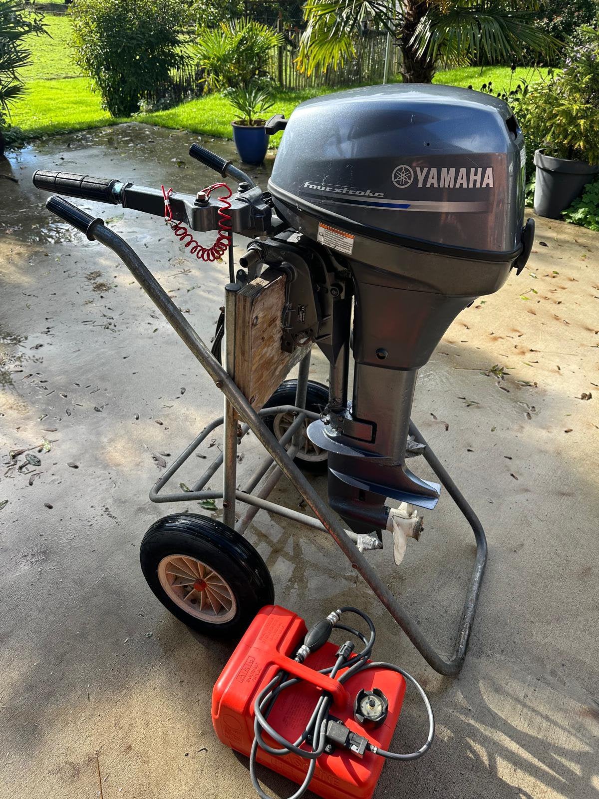Yamaha 8 pk viertakt elektrische start, Ophalen, 5 tot 10 pk, Zo goed als nieuw, Benzine