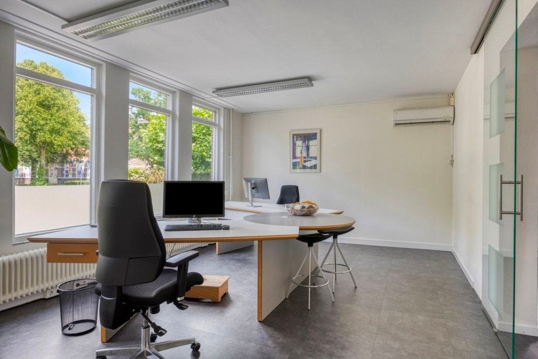 V-bureau grijs-wit-beuken GRATIS, Ophalen