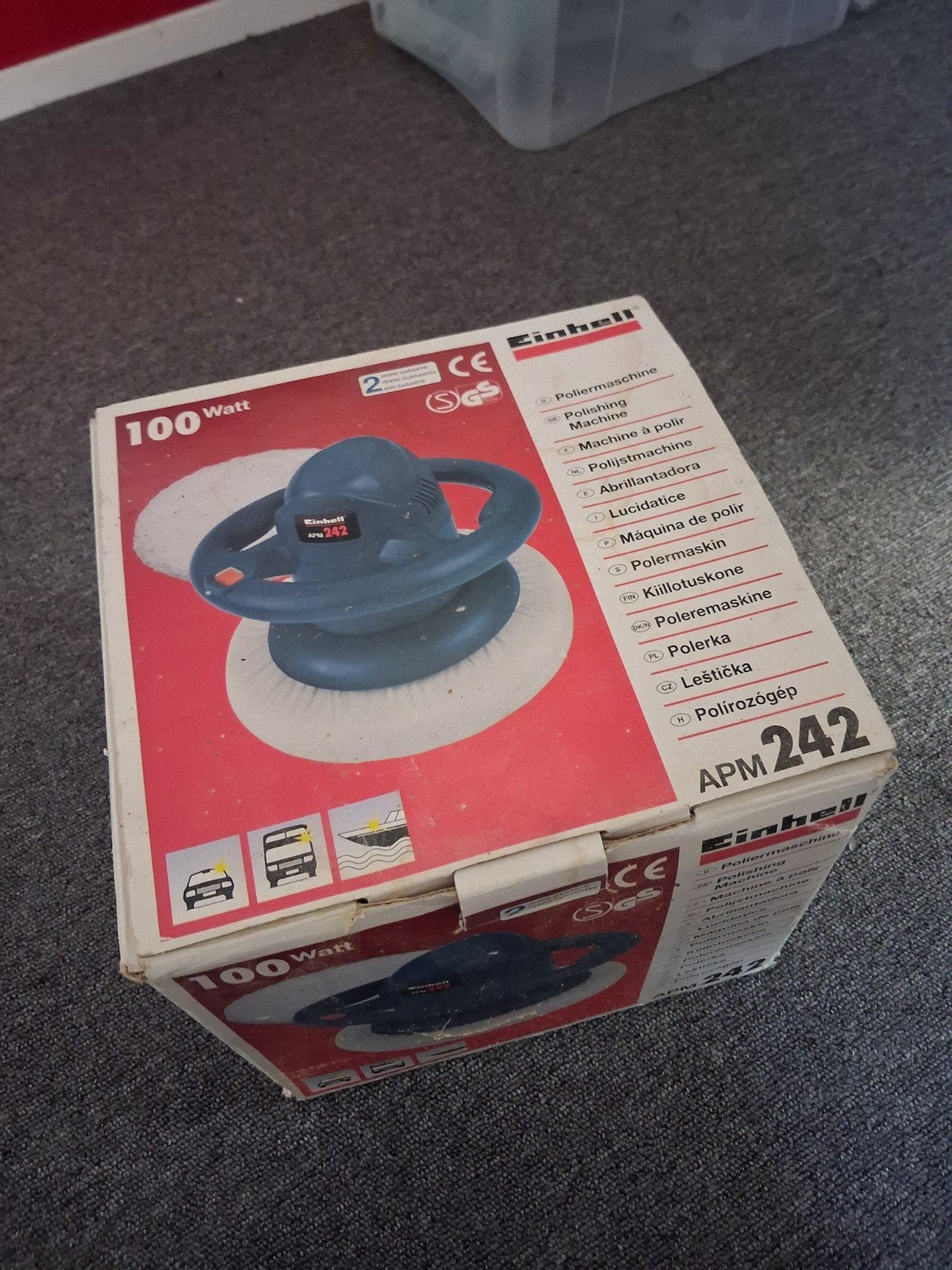 Einhell APM 242 Poetsmachine - Auto Polijstmachine 100W, Ophalen