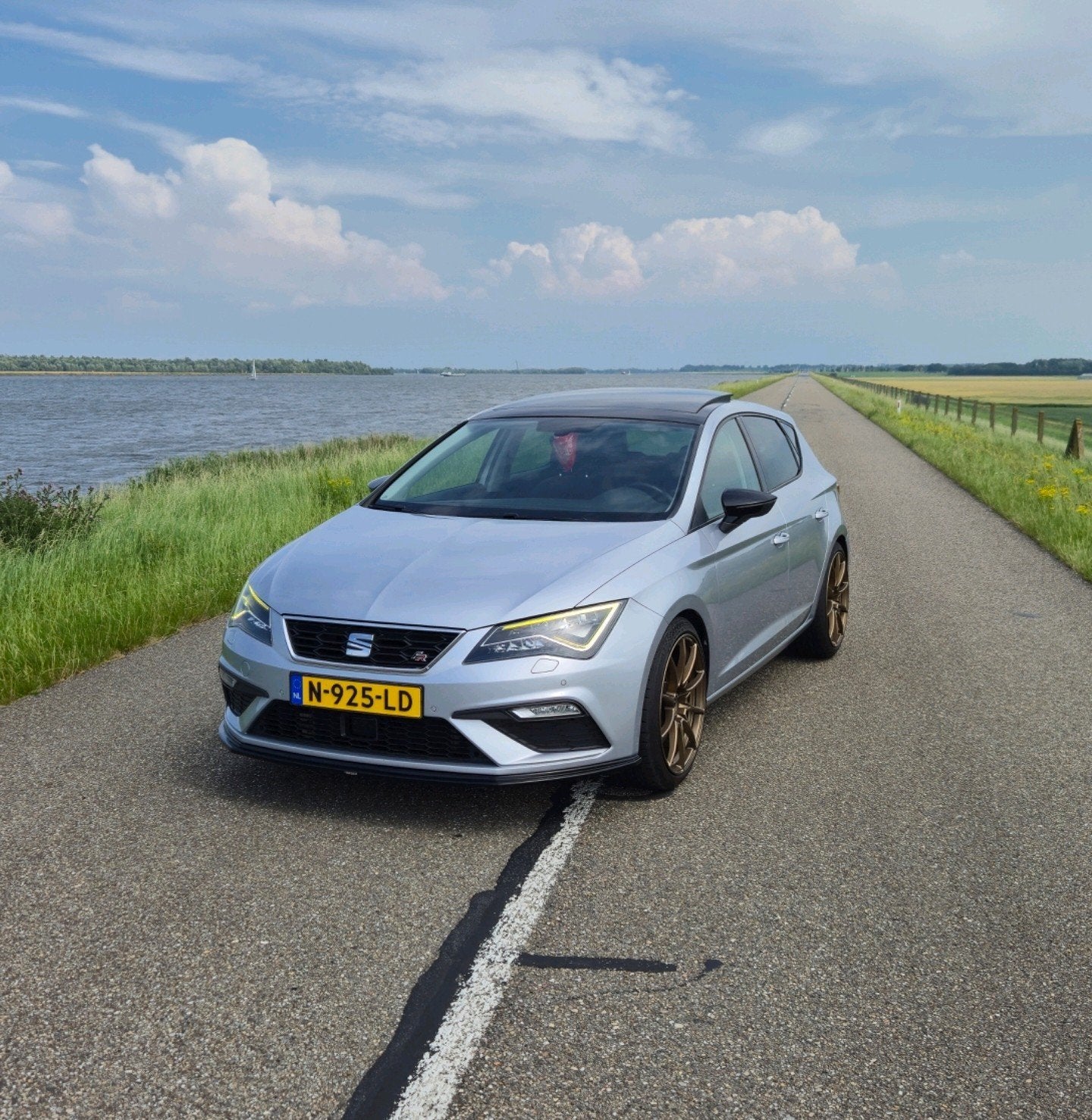 Seat Leon 1.8 TSI 132KW/180PK 2018 Grijs (facelift), Auto's, Leder en Stof, Particulier, 17 km/l, 750 kg
