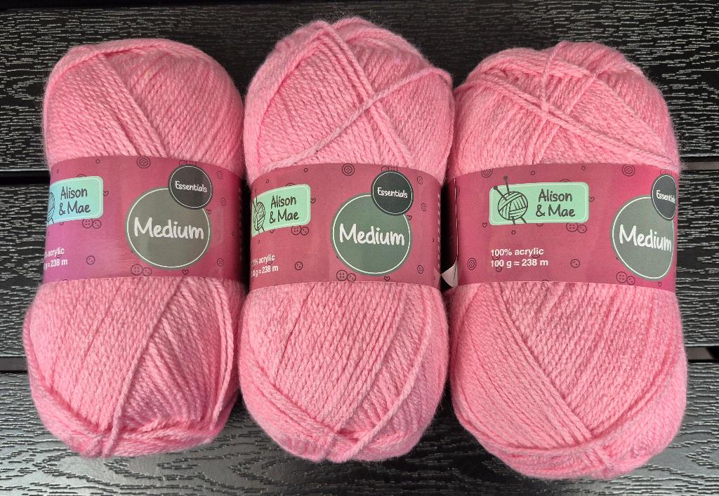 Bollen wol - Roze - Alison & Mae - NIEUW, Ophalen of Verzenden, Nieuw, Breien, Wol of Garen