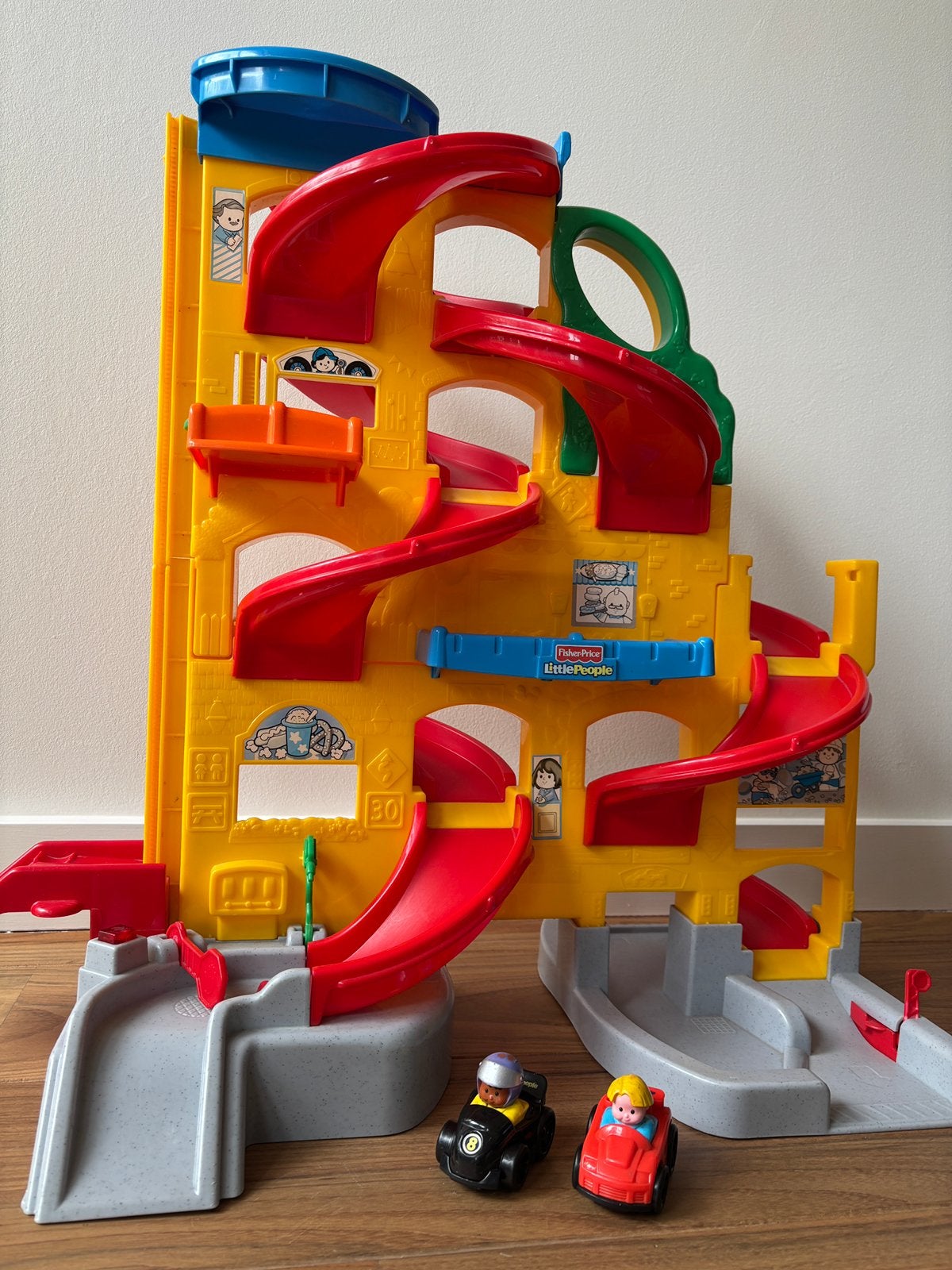 Fisher-Price Little People Racebaan met Licht en Geluid, Ophalen, Gebruikt, Speelset, Met licht