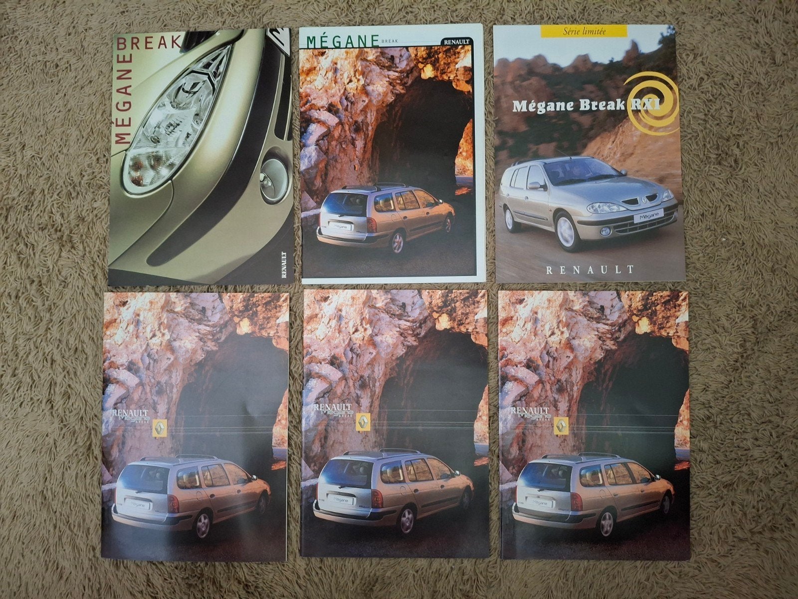 lot autofolders Renault Megane Break 1e generatie, Verzenden, Zo goed als nieuw, Renault