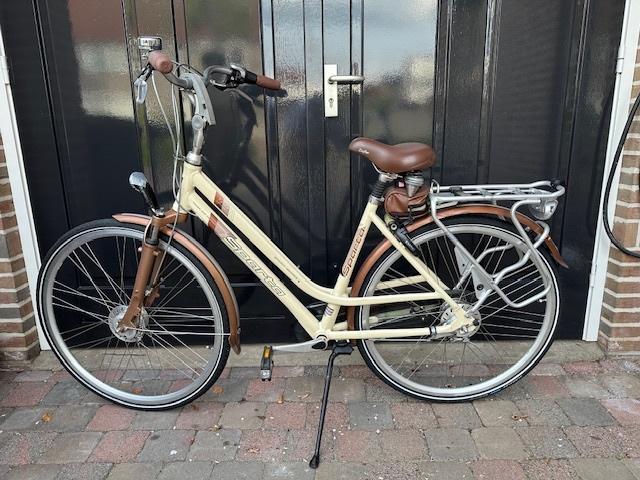 Sparta beige dames fiets, Fietsen en Brommers, Fietsen | Dames | Damesfietsen, Ophalen, Sparta, Gebruikt, Versnellingen