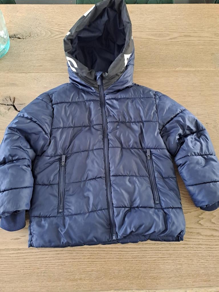Donkerblauwe jas, maat 110/116, merk Shoeby, Gebruikt, Ophalen of Verzenden, Shoeby, Jongen