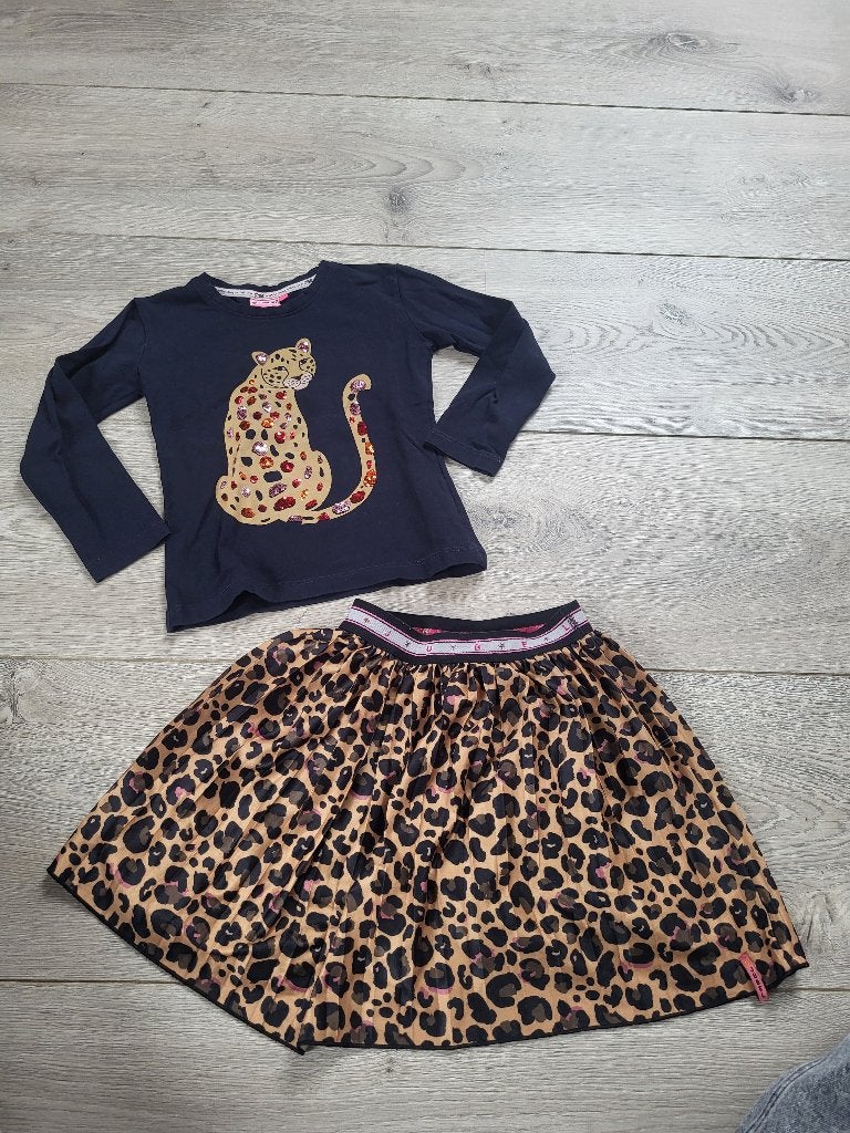 Jubel rokje & shirt maat 98, Meisje, Ophalen of Verzenden, Zo goed als nieuw, Jubel