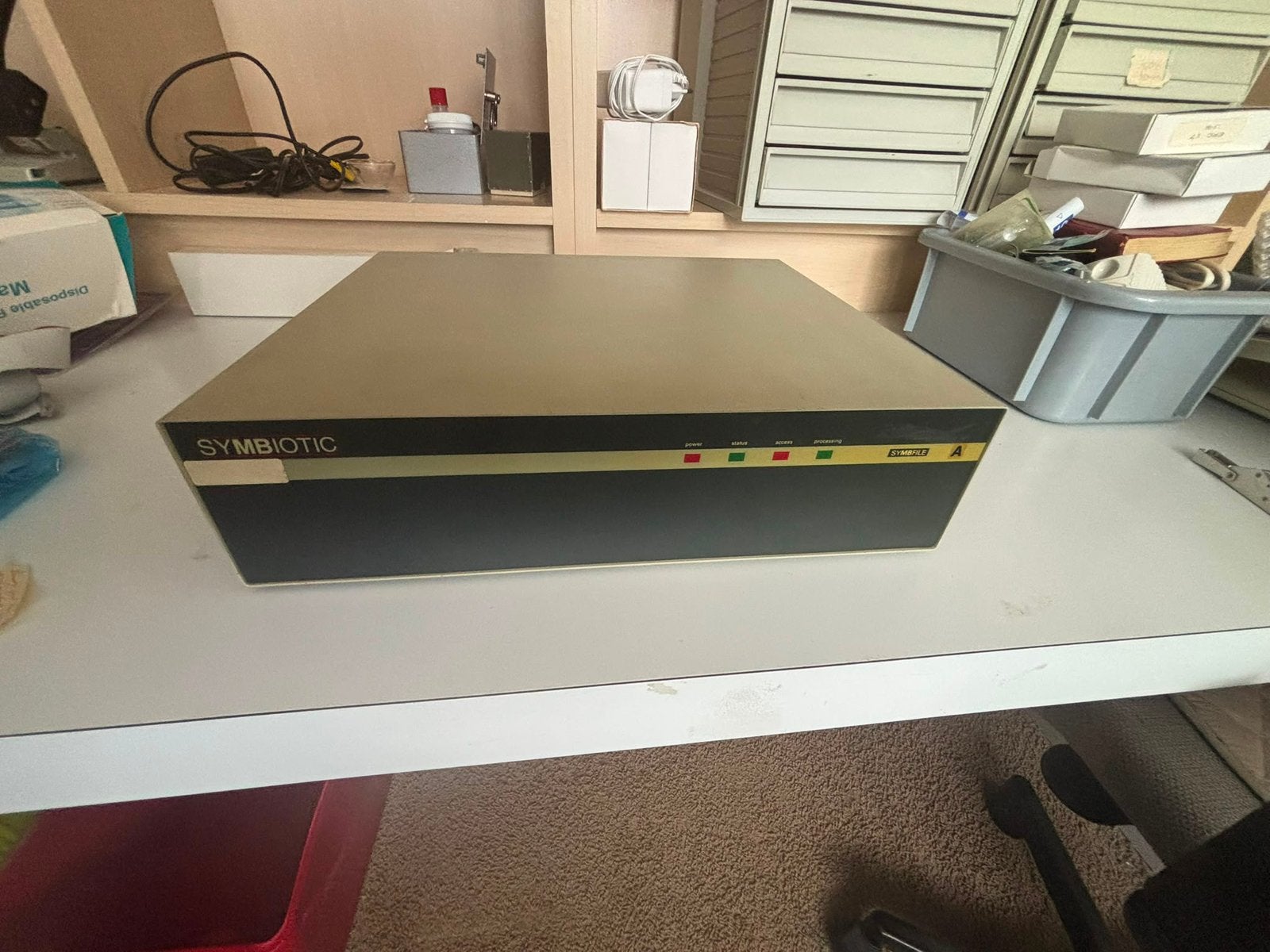 Zeldzame SyMBiotic SyMBfile harddisk Apple II – vintage 1982, Computers en Software, Ophalen