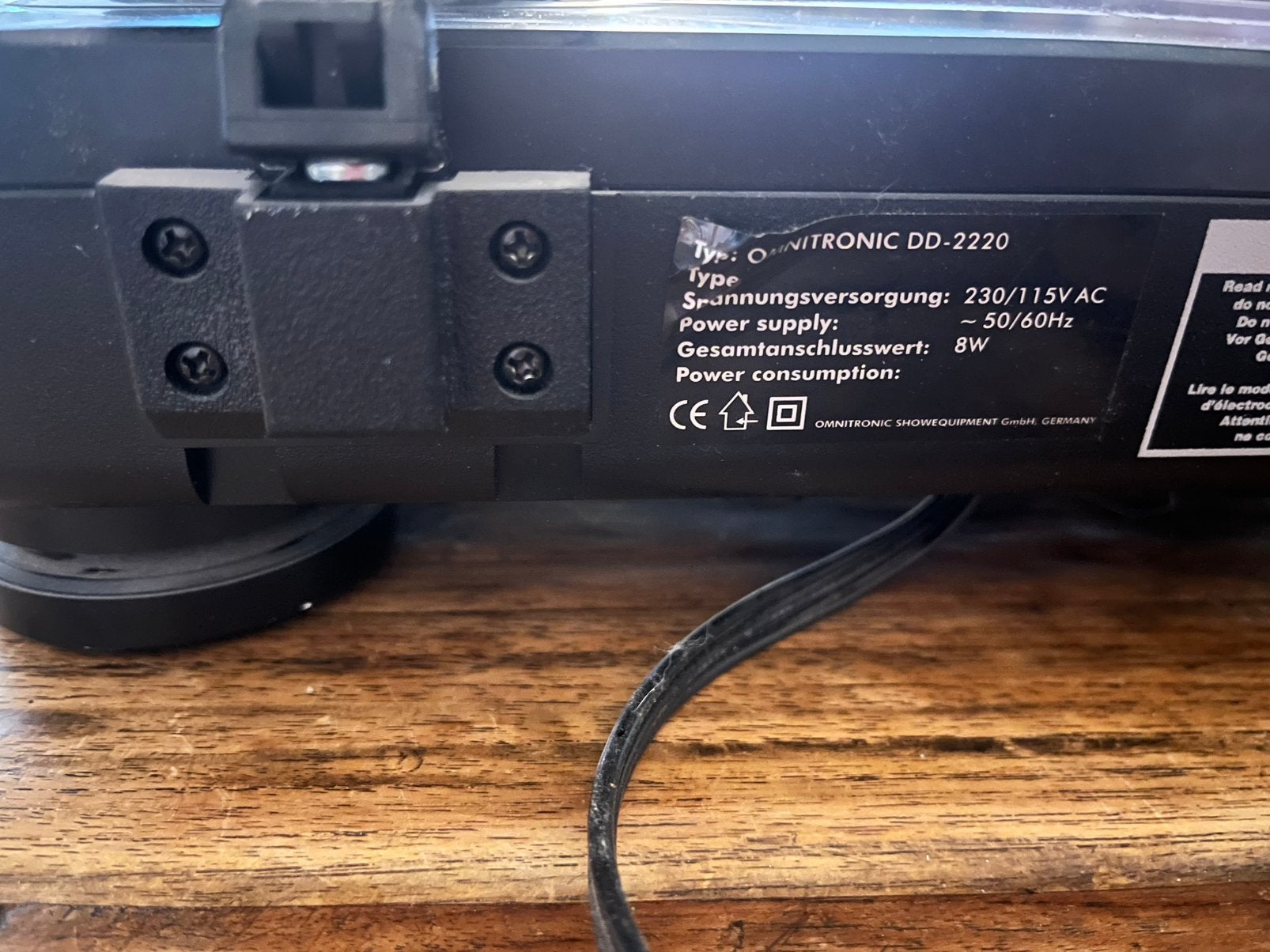 Foto 6 van Omnitronic DD 2220 draaitafel