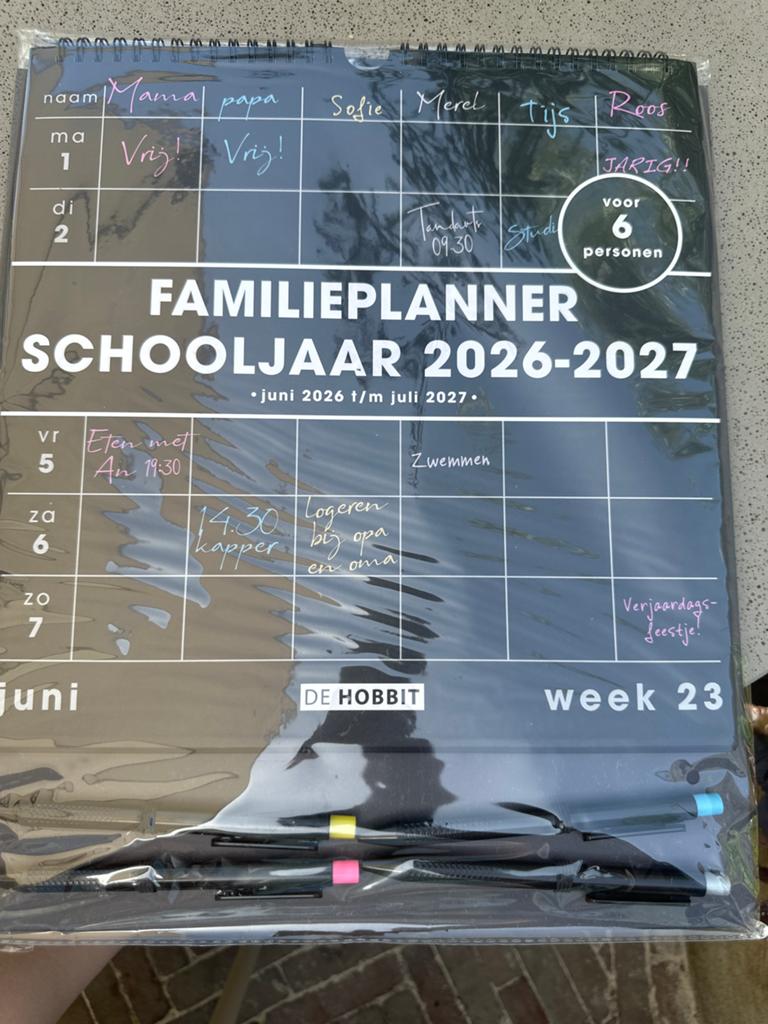 Nieuwe familieplanner schooljaar 26-27, Ophalen of Verzenden, Maandkalender, Nieuw