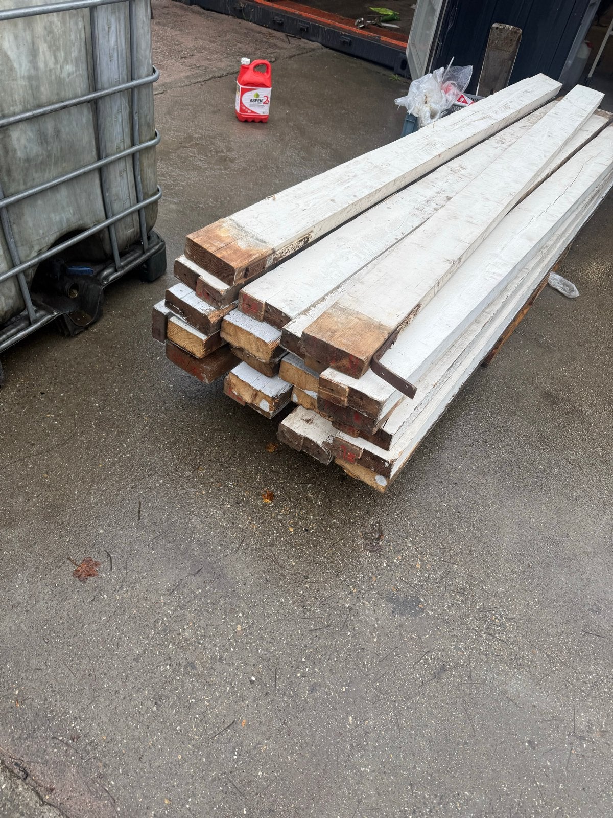 23 Balken 3 meter lang, kopmaat 16x6 cm, Ophalen, Gebruikt, Balk, Vuren