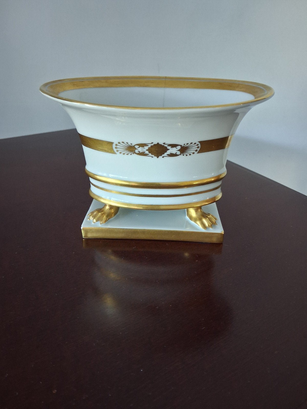 Herend cachepot/vaas Empire stijl goud handpainted., Ophalen of Verzenden