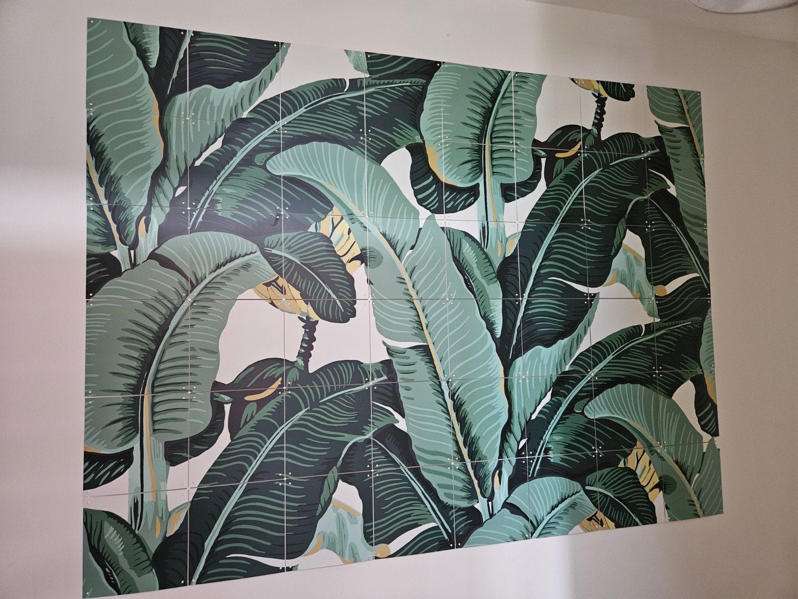 Ixxi wanddecoratie bananenblad 120x160, Ophalen, Groen, Wandkleed, Zo goed als nieuw