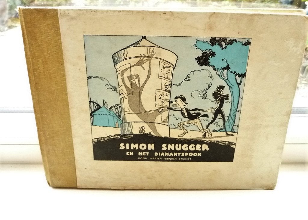 STRIPVERHAAL SIMON SNUGGER EN HET DIAMANTSPOOK VINTAGE 1951, Gelezen, HOOIMEYER ,maarten toonder studio s, Verzenden, Eén stripboek