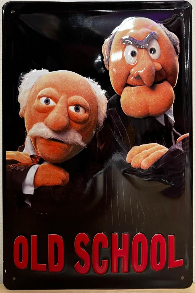 Statler and Waldorf Muppets relief reclamebord van metaal, Reclamebord, Info@deconoord.nl, Deco Noord, Nieuw