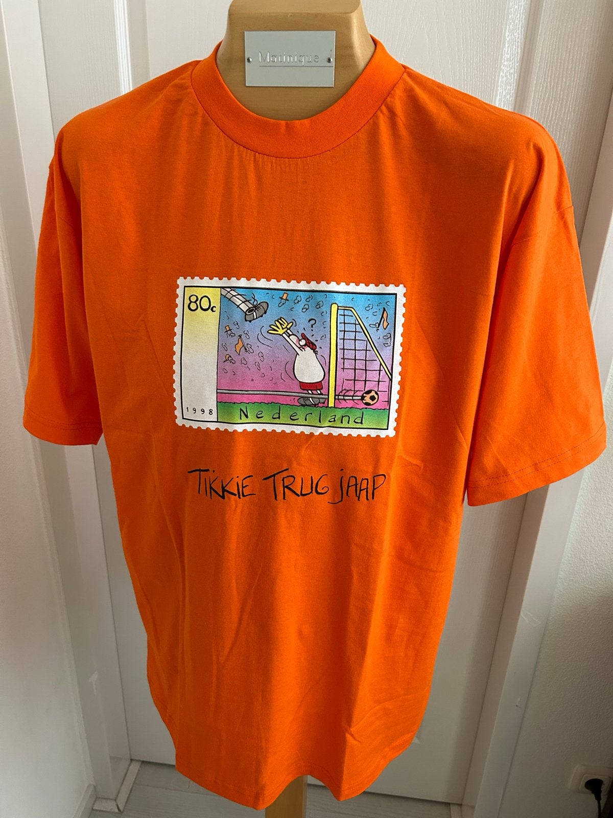 Vintage Oranje WK T-shirt "Tikkie Terug Jaap" Maat XL AKTIE!, Ophalen of Verzenden, Nieuw, Maat 56/58 (XL), Oranje