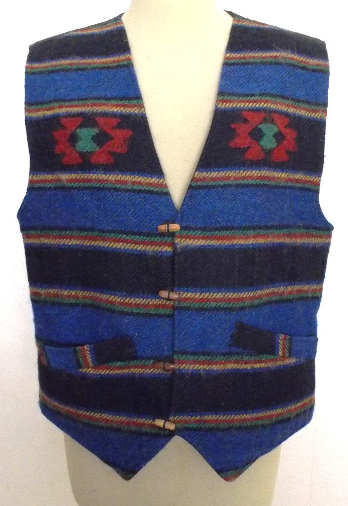 Folklore/Inca/Peru/Zweeds/Noors look wollen gilet! L, Maat 42/44 (L), Zo goed als nieuw, Zonder mouw, Verzenden