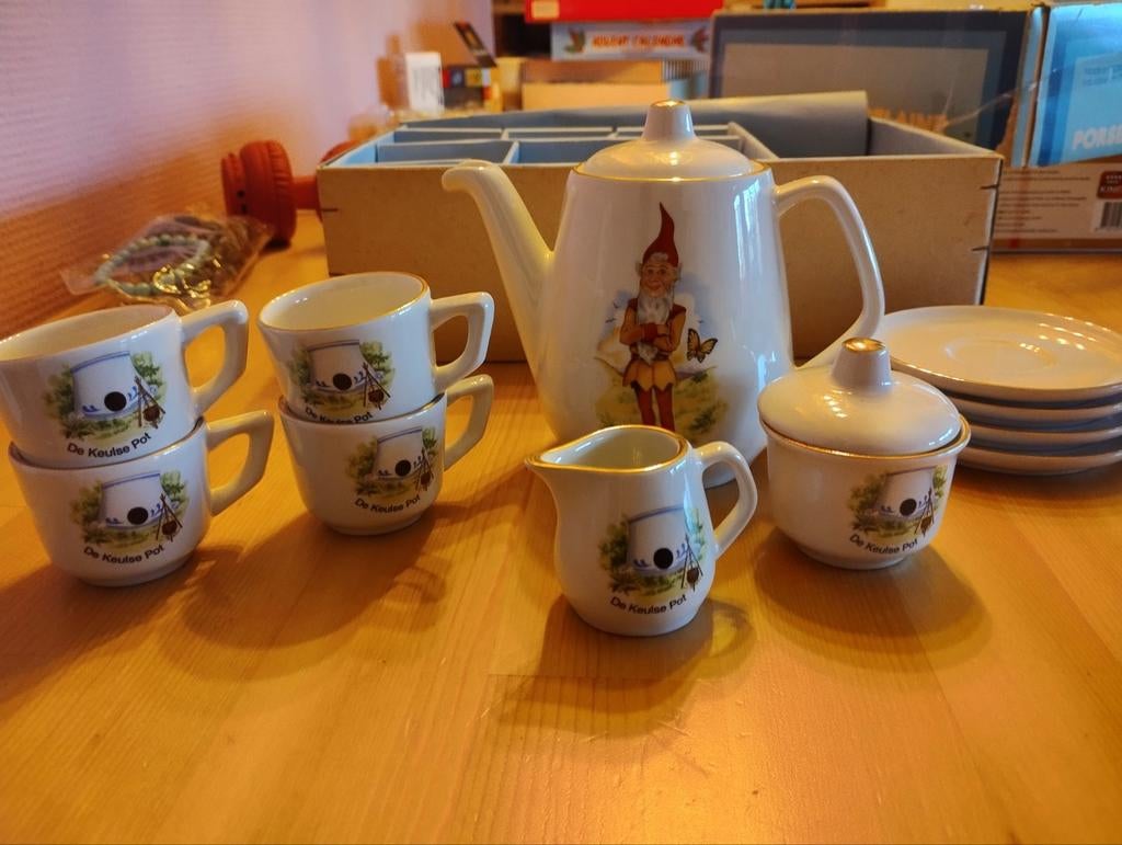 Vintage Van Nelle's Piggelmee Koffieservies - De Keulse Pot, Ophalen of Verzenden