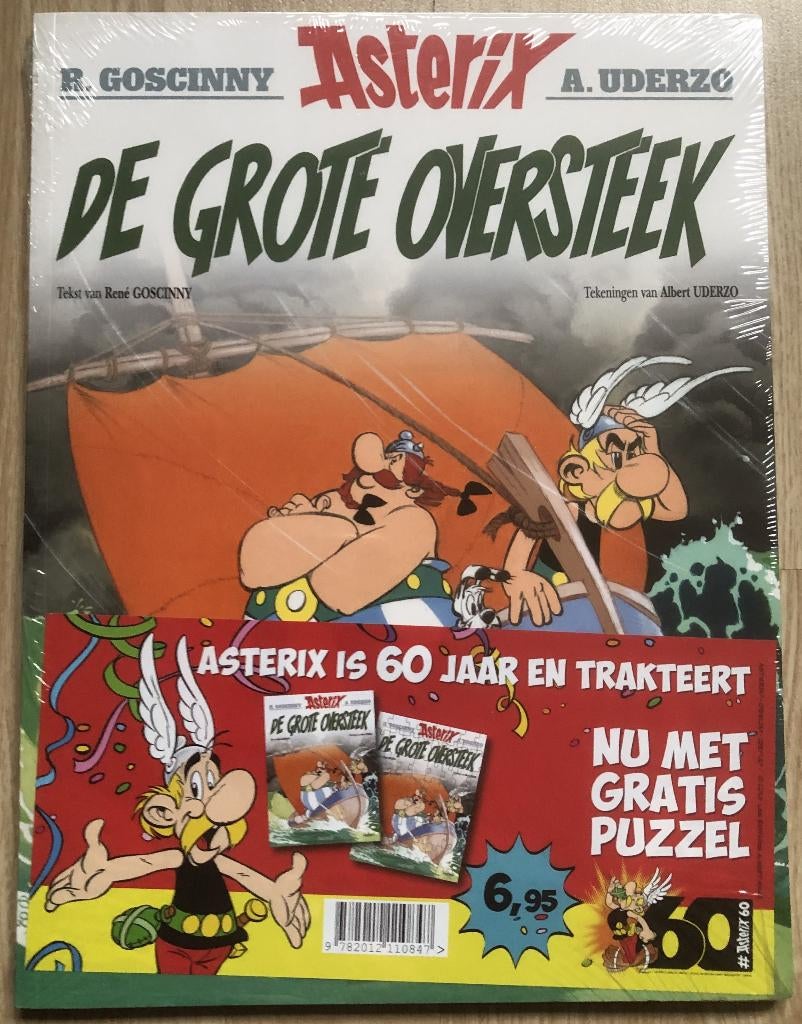 ASTERIX - DE GROTE OVERSTEEK - MET PUZZEL - NIEUW IN SEAL, Eén stripboek, Ophalen of Verzenden, Nieuw, Goscinny & Uderzo