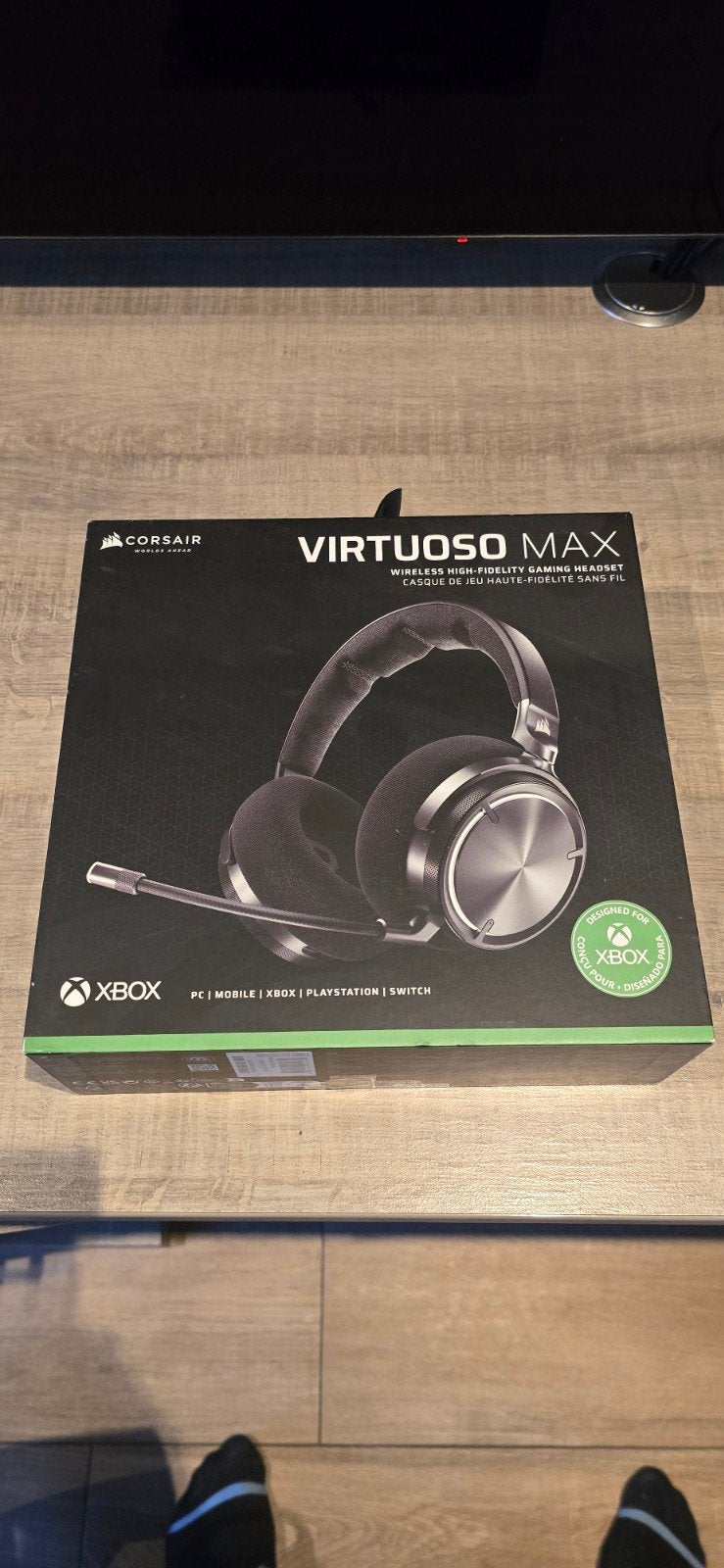 Corsair Virtuoso Max Gaming Headset - Zo goed als nieuw, Audio, Tv en Foto, Overige merken, Gaming, Ophalen of Verzenden, Zo goed als nieuw