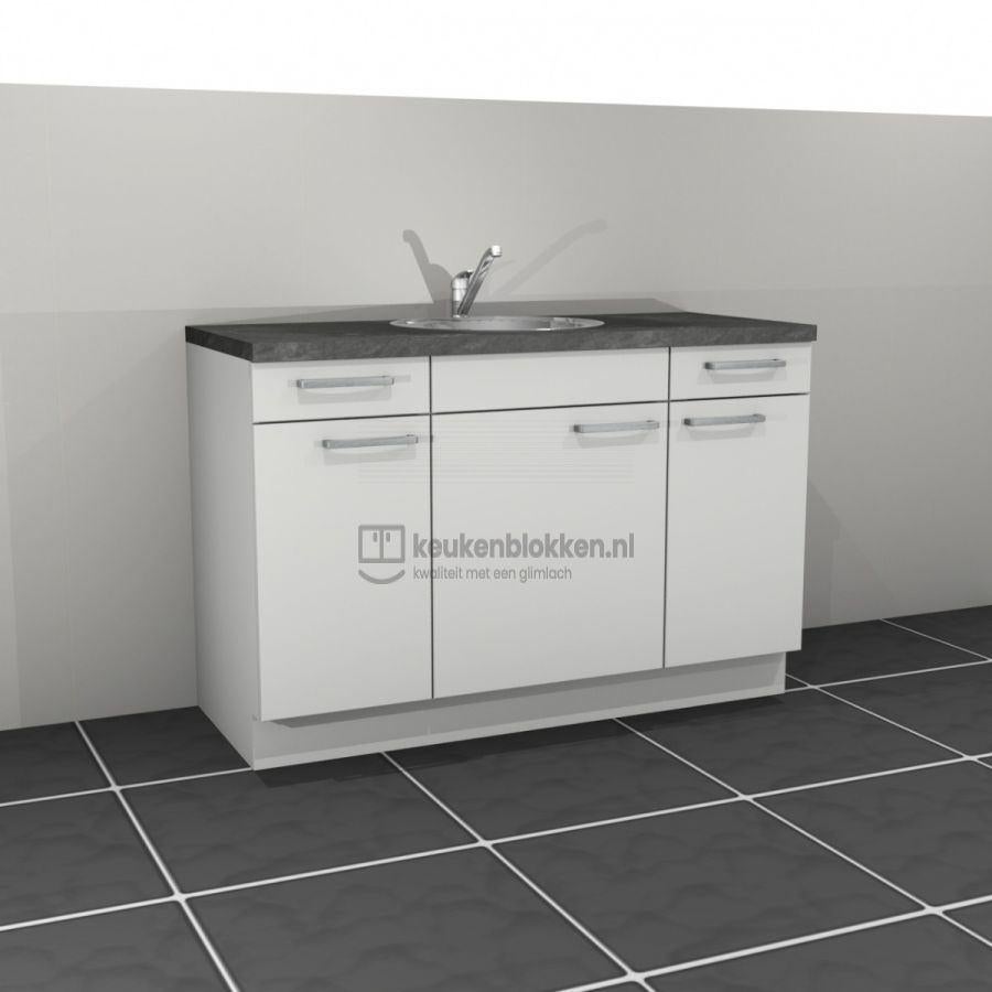 Nieuw keukenblok 1.40 m breed Alpine wit Op Voorraad !!, Huis en Inrichting, Keuken | Keukenelementen, Ophalen, 100 tot 150 cm