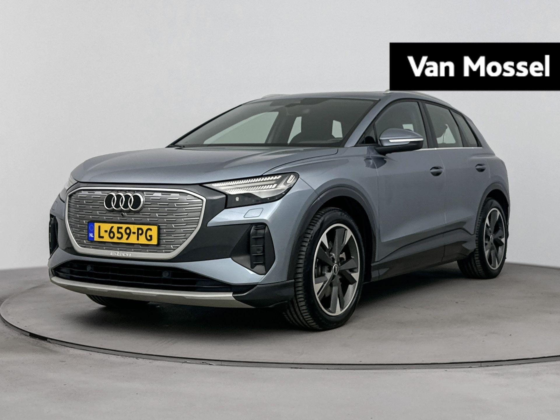 Audi Q4 e-tron 40 Launch edition Advanced Plus 77 kWh 204 PK, Auto's, Audi, 12 maanden, Gebruikt, Zwart, Blauw