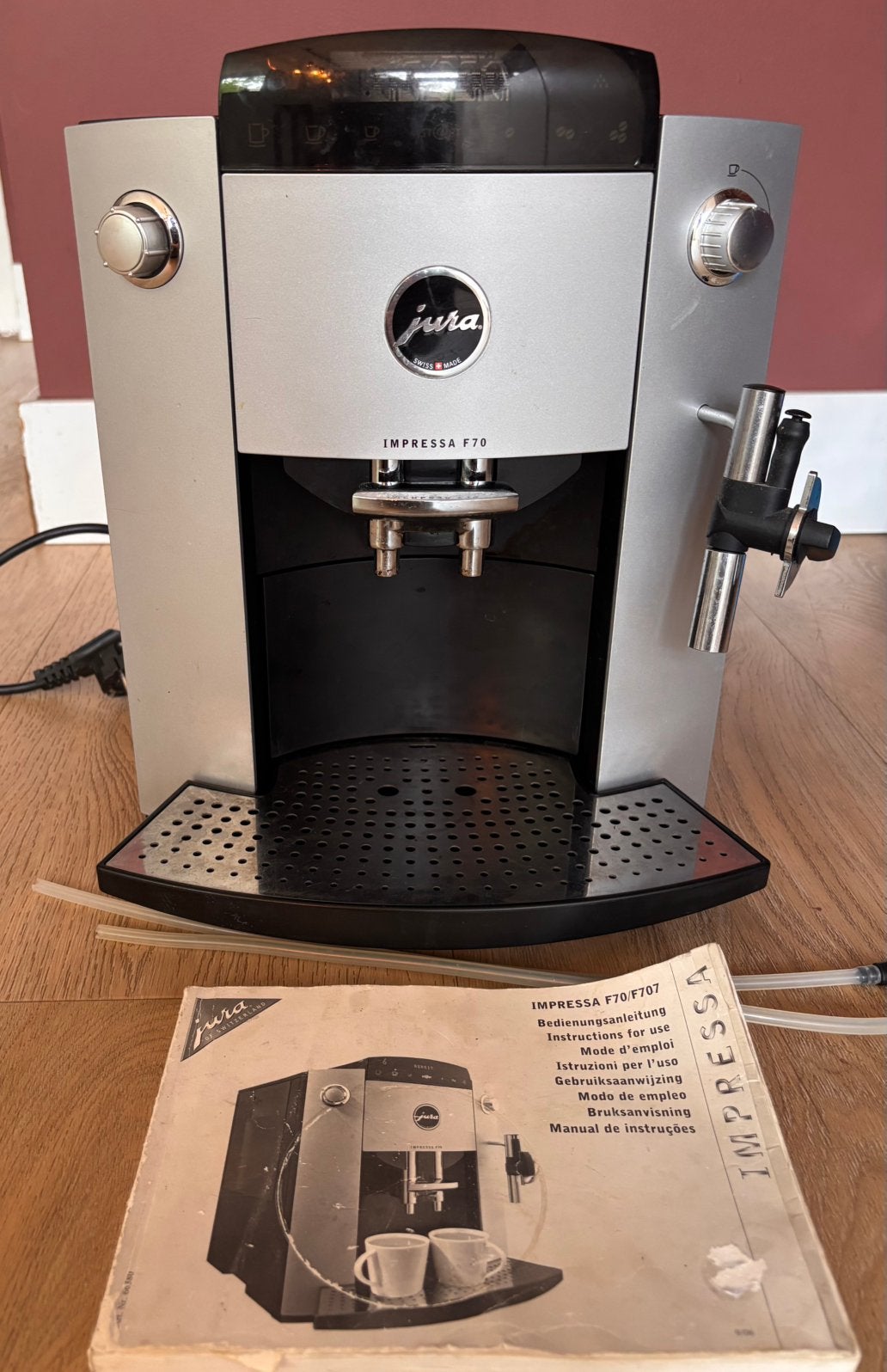 Jura koffiemachine Impressa F70 gebruikt, Witgoed en Apparatuur, Koffiezetapparaten, Ophalen, Niet werkend, Koffiemachine