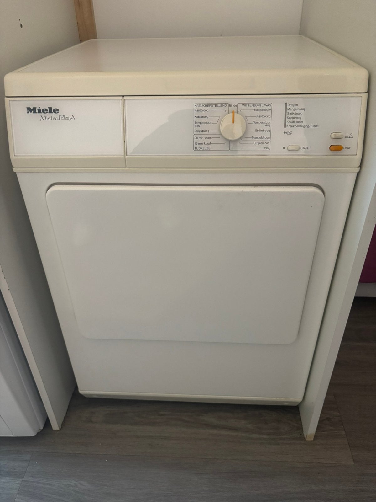 Miele droogtrommel., Witgoed en Apparatuur, Ophalen, Gebruikt, Luchtafvoer, Voorlader