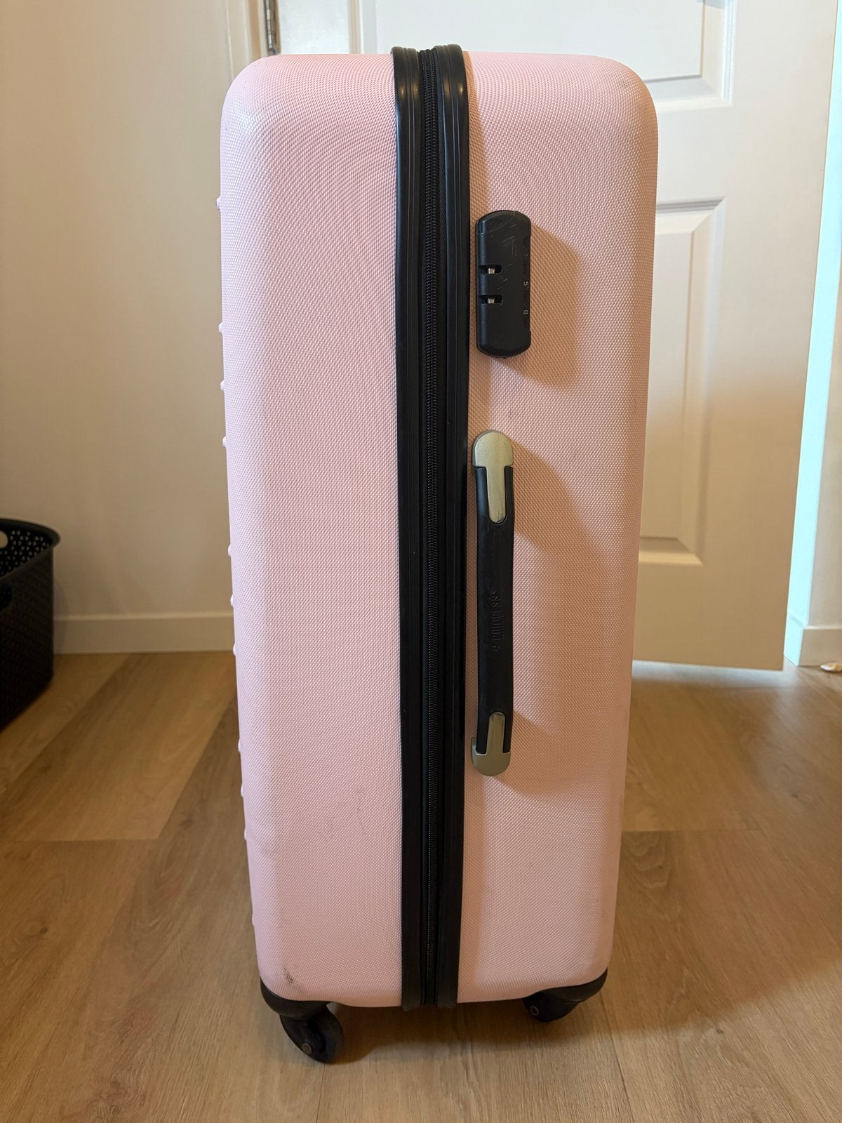 Lichtroze Princess Traveller koffer met slot, Gebruikt, Hard kunststof, Slot, 35 tot 45 cm