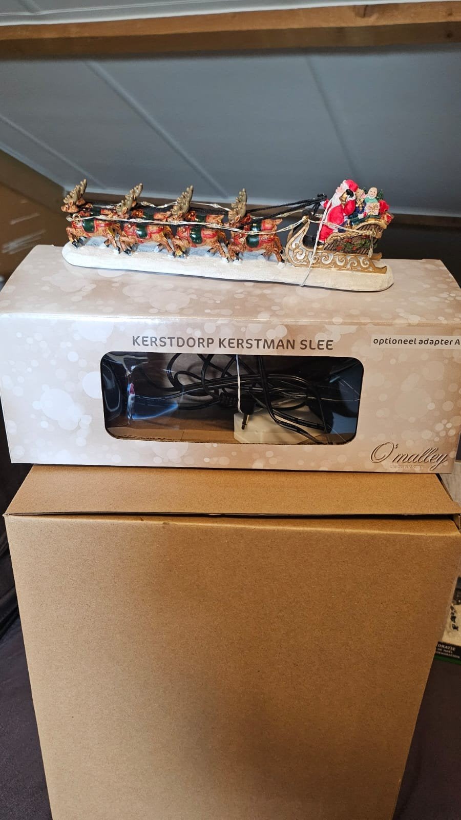 kerst slee, Ophalen