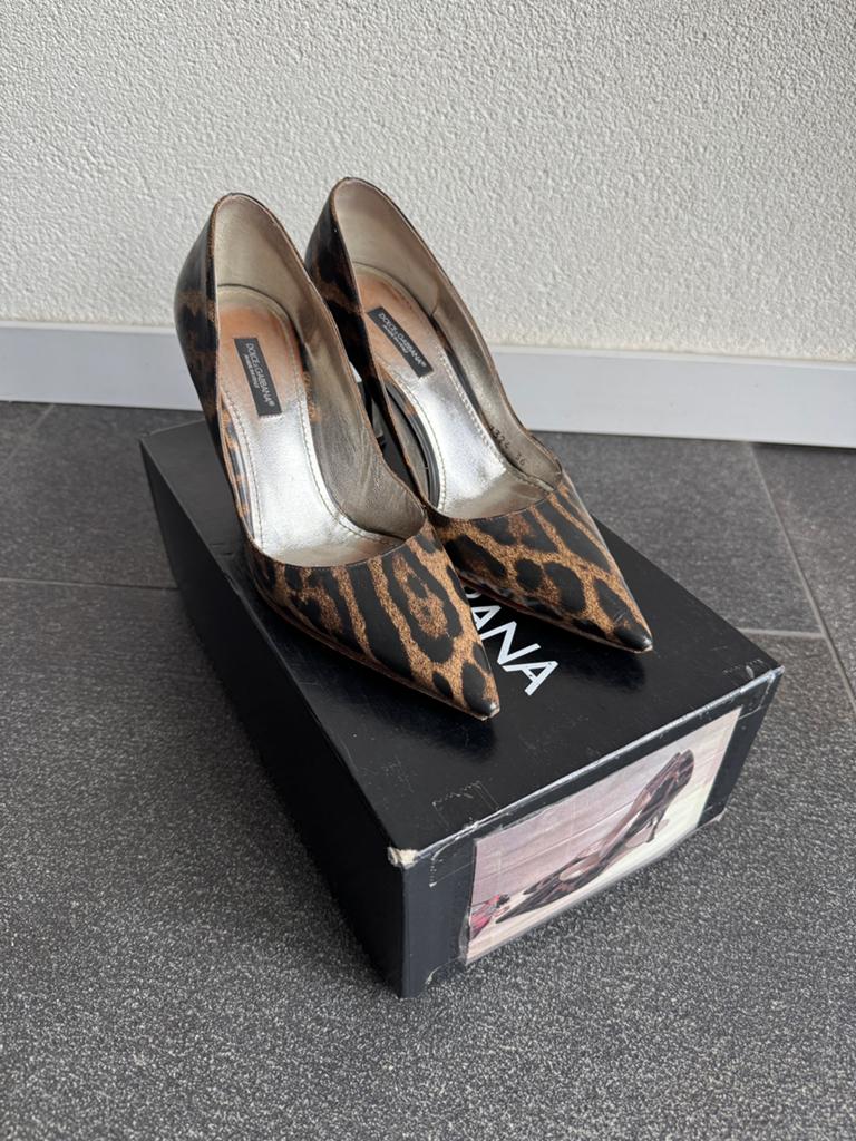 Vintage Y2K Dolce & Gabanna leren hakken met luipaard print, Kleding | Dames, Pumps, Bruin, Ophalen of Verzenden, Dolce & Gabanna