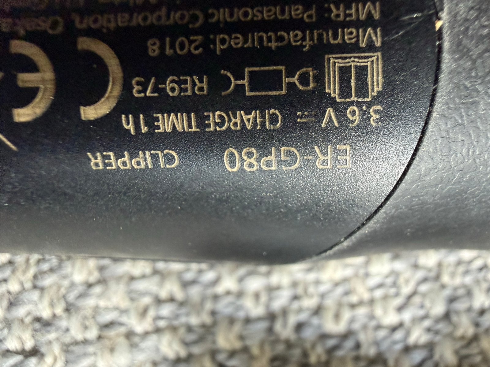 Panasonic ER-GP80 Tondeuse - Professionele Haarclipper, Ophalen of Verzenden, Zo goed als nieuw, Haarverzorging