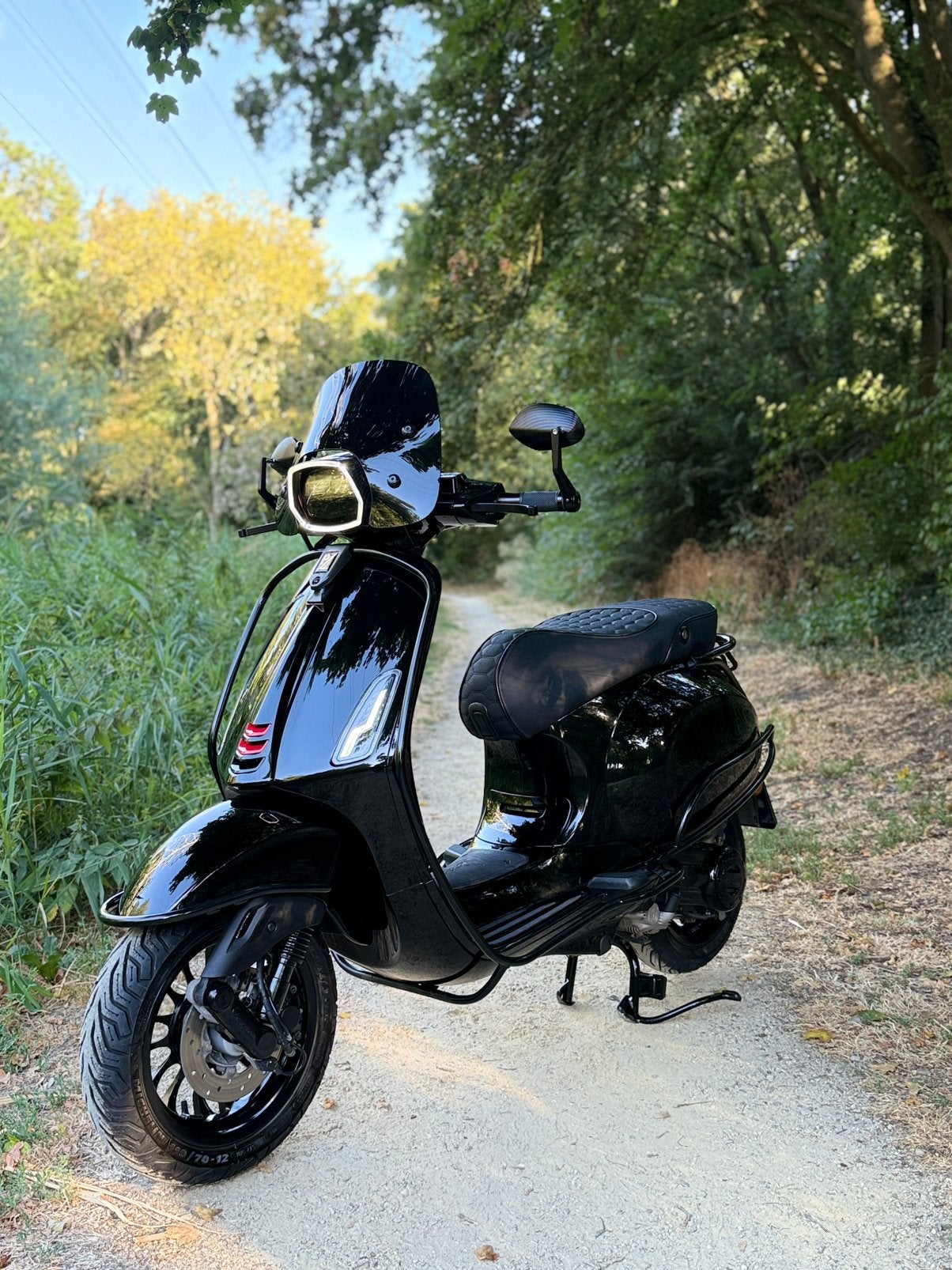 Vespa sprint E5 custom 2022 brom, Fietsen en Brommers, Brommers | Vespa, Ophalen, Gebruikt, Overige modellen, Maximaal 45 km/u