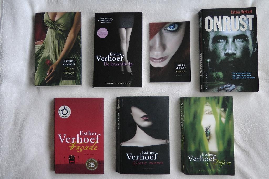 Prachtige thriller boeken (7 stuks) van Esther Verhoef, Gelezen, Ophalen of Verzenden, Nederland, Esther Verhoef