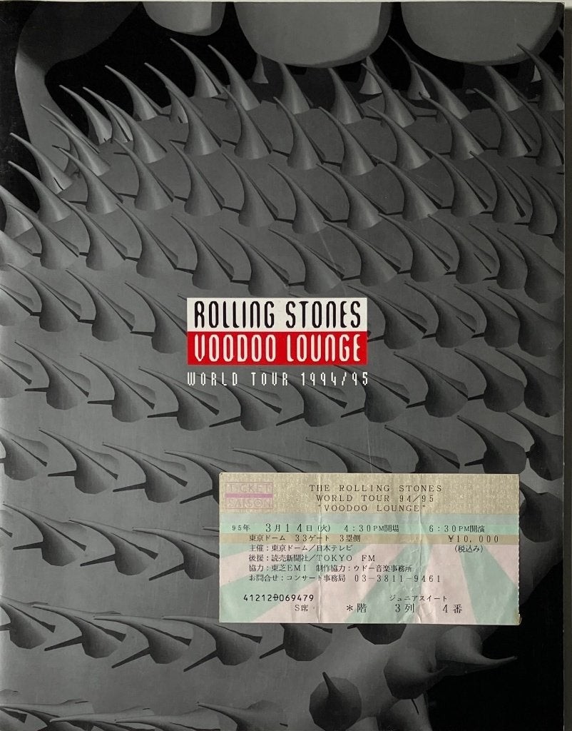 Rolling Stones - Voodoo Lounge Japan Tour (tourbook+ticket), Verzamelen, Ophalen of Verzenden, Gebruikt, Boek, Tijdschrift of Artikel