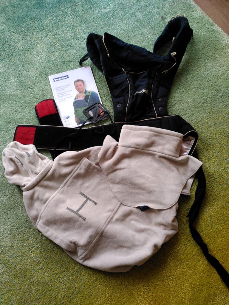 Bondolino draagzak met verbreder, fleececover en fleecekol, Kinderen en Baby's, Babydragers en Draagdoeken, Overige merken, Buik of Rug