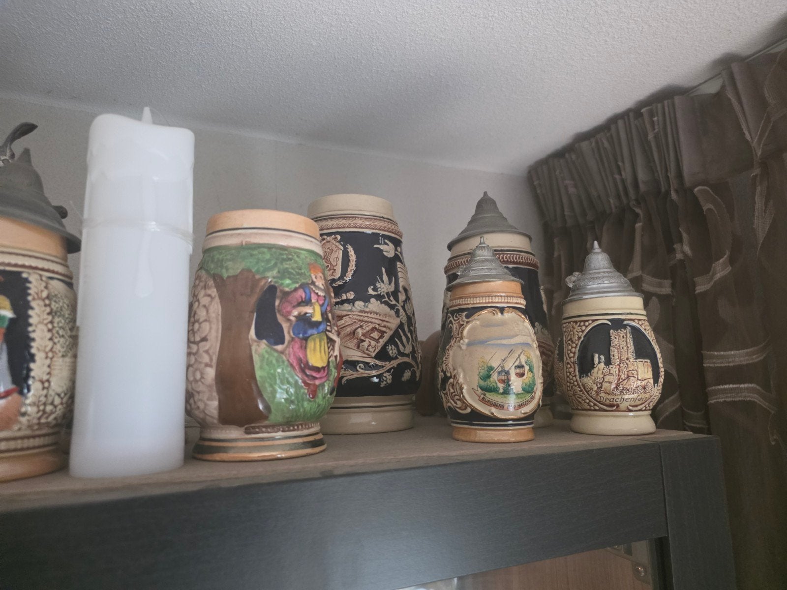 duitse bierpullen, circa 30 stuks, Ophalen