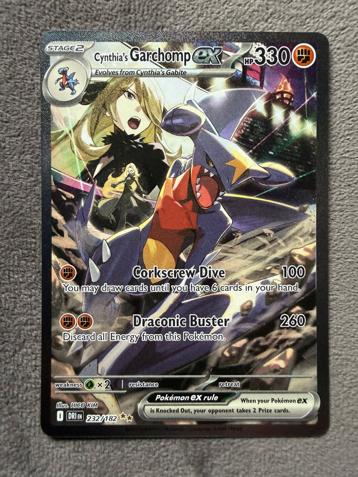 Cynthia's Garchomp 232, Ophalen of Verzenden, Losse kaart