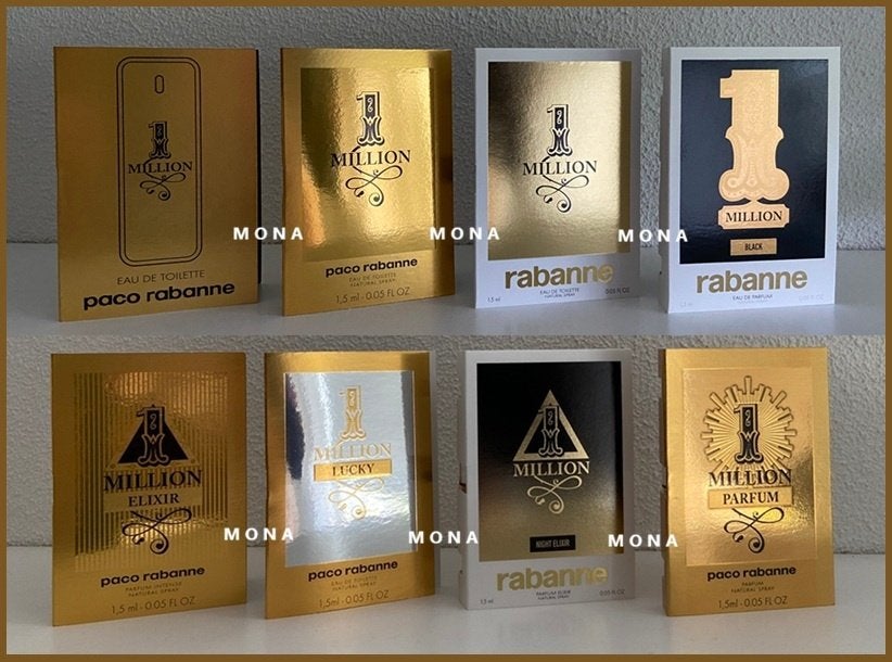 1 Million set 8 parfum samples proefjes testers monsters, Sieraden, Tassen en Uiterlijk, Verzenden, Nieuw
