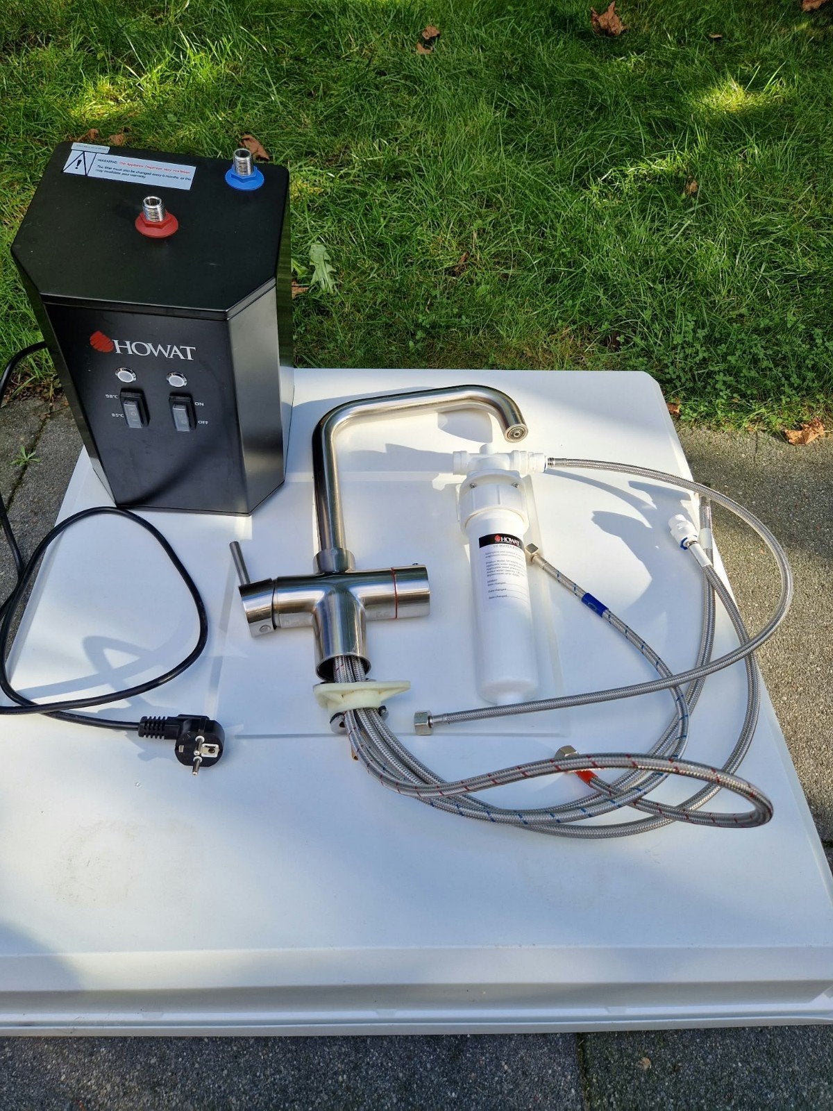 Howat kokend water kraan met boiler en filter, Ophalen, Zilver, Metaal, Overige merken