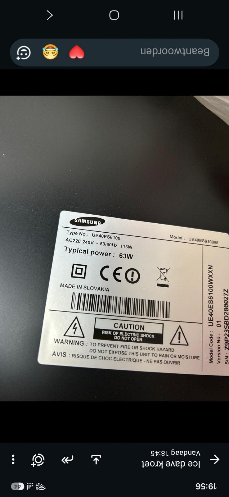 Samsung Smart TV UE40ES6100 - 40 inch Full HD LED, Ophalen, LED, 50 Hz, Zo goed als nieuw